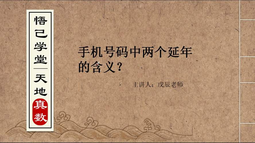 数字能量手机号码之手机号码中两个延年的含义?