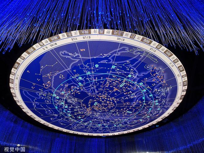2022年1月6日北京中国传统天文星宿图.