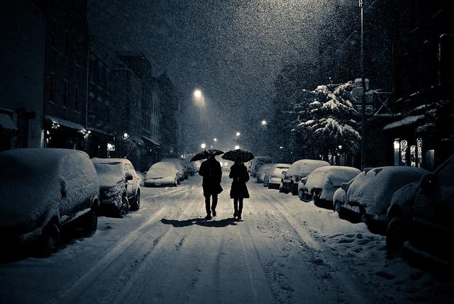 o雪冬天白雪飘飘我们感情爱人两个人浪漫爱情
