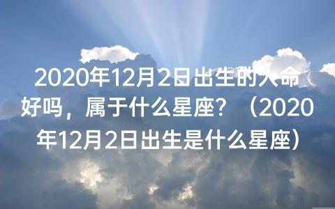 2020年12月2日出生的人命好吗属于什么星座?