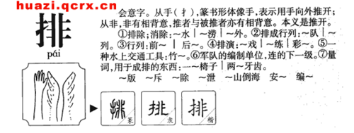 排字的演变图片