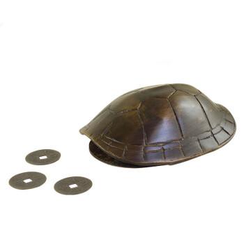 乌龟壳六爻铜钱工具六爻卜卦工具铜乌龟壳小号长约85cm