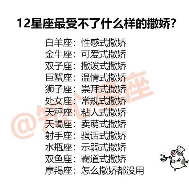 欲擒故纵让12星座关注你的绝招12星座最受不了什么样的撒娇