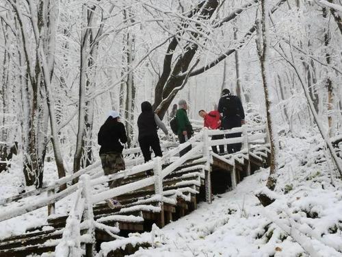 陕西:华山迎首场降雪
