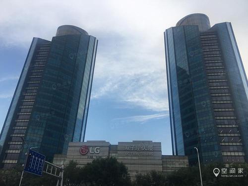 北京双子座大厦167平米21-34工位简装办公室出租 - 北京空间家