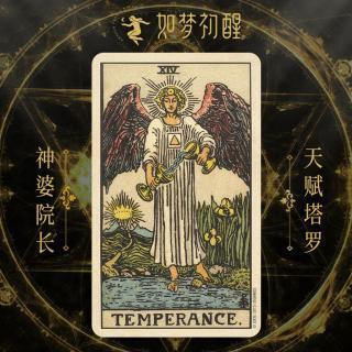 韦特塔罗牌-节制 (temperance)