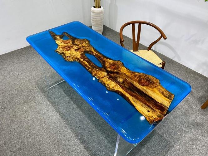 环氧树脂桌刺猬紫檀大板实木茶桌现代风新中式茶桌家具
