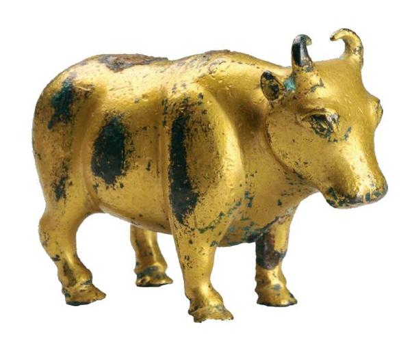 鎏金铜牛(汉) 河南博物院藏
