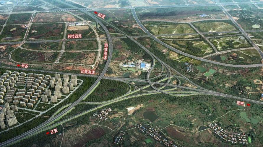 武汉绕城高速公路中洲至北湖段项目起于江夏区藏龙岛附近与沪渝高速