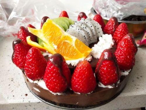 奥利奥水果巧克力布丁生日慕斯蛋糕
