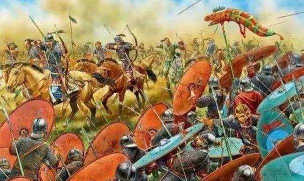 在阿得里亚堡击溃了罗马军团烧死了皇帝瓦伦斯占领了巴尔干地区